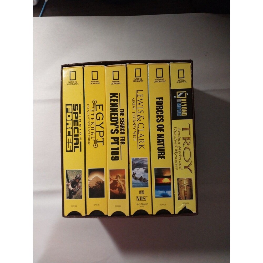 National Geographic Video: VHS Boxed Set of 6. See Description for Titles